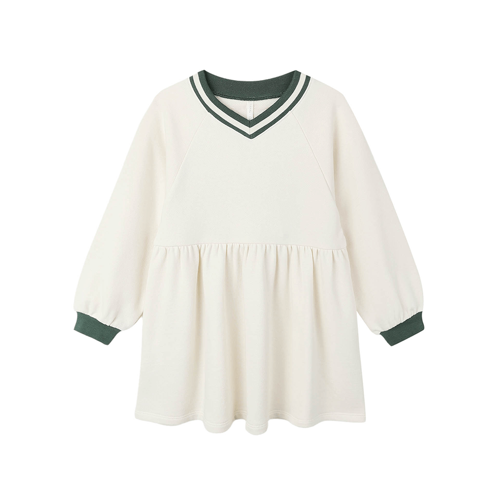 Rylee + Cru Raglan Sweatshirt Dress - Natural