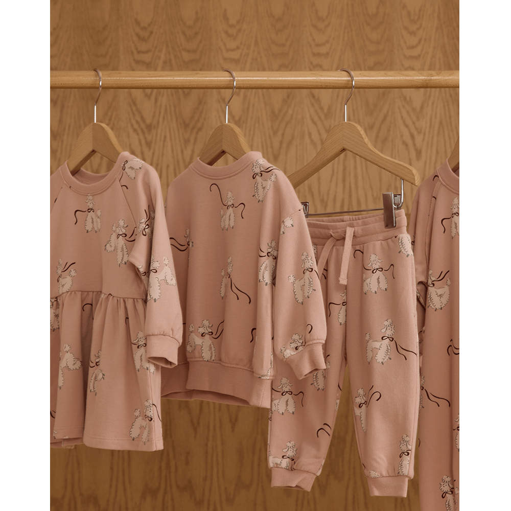 Rylee + Cru Raglan Dress - Poodles