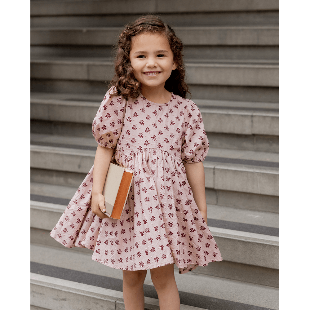 Rylee + Cru Rose Dress - Blush Fleur