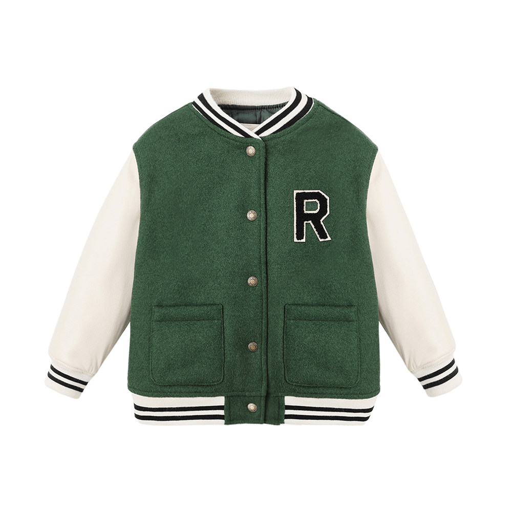 Rylee + Cru Varsity Jacket - Green