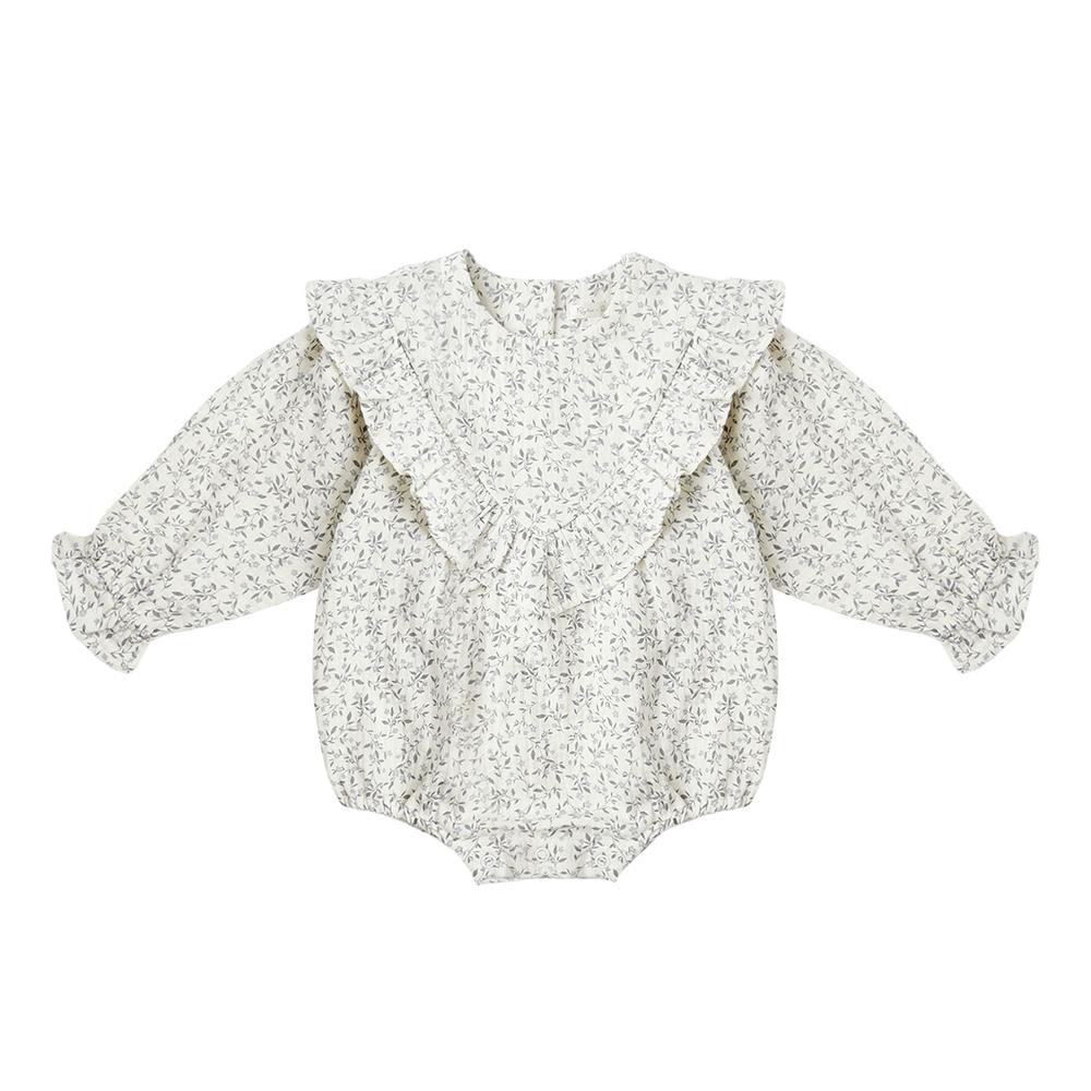 Rylee + Cru Winnie Romper - Blue Vines