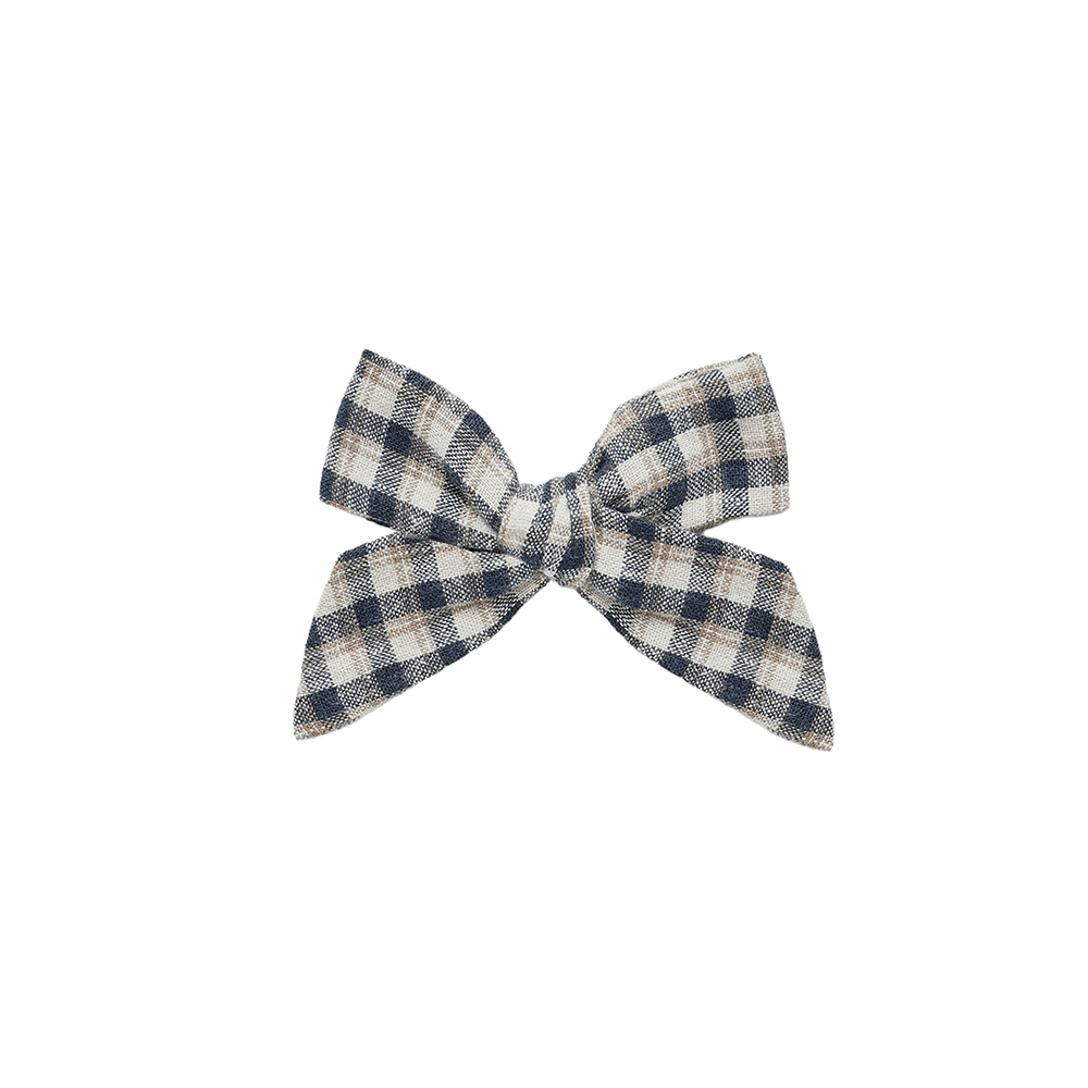 Rylee + Cru Bow - Navy Check