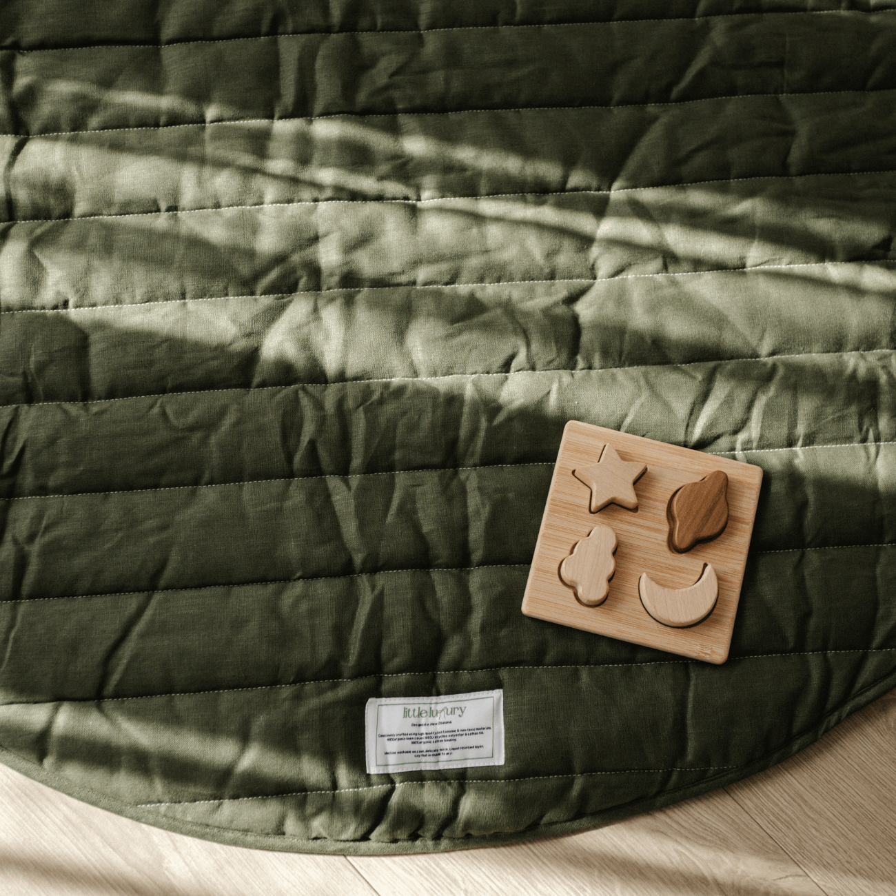 Little Luxury Signature Organic Playmat - Olive