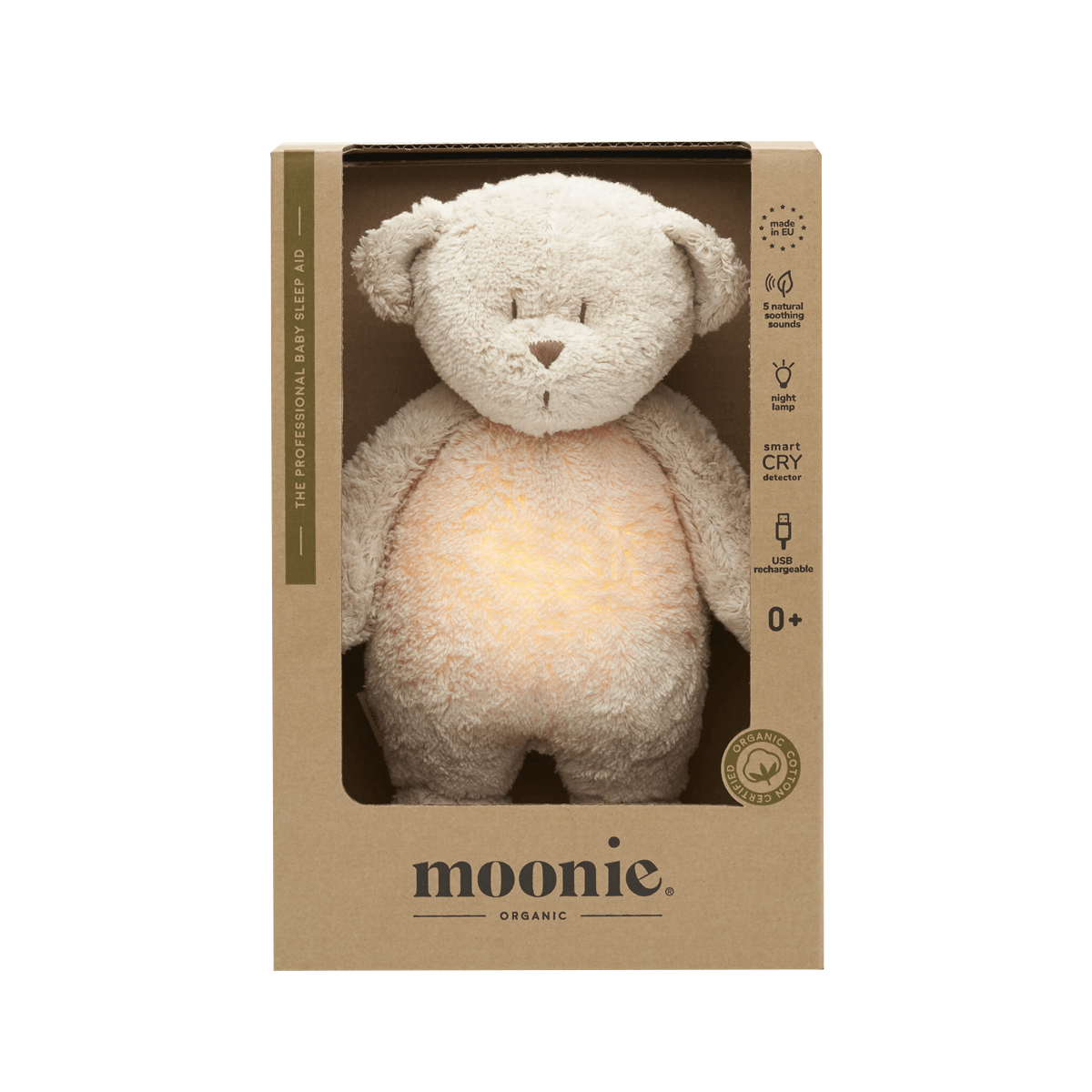 Moonie Organic Humming Bear - Sand