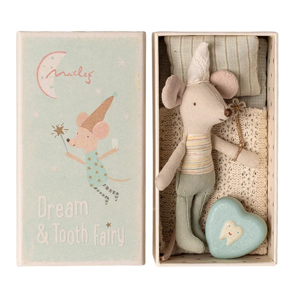 Maileg Tooth Fairy Mouse Little Brother in Matchbox