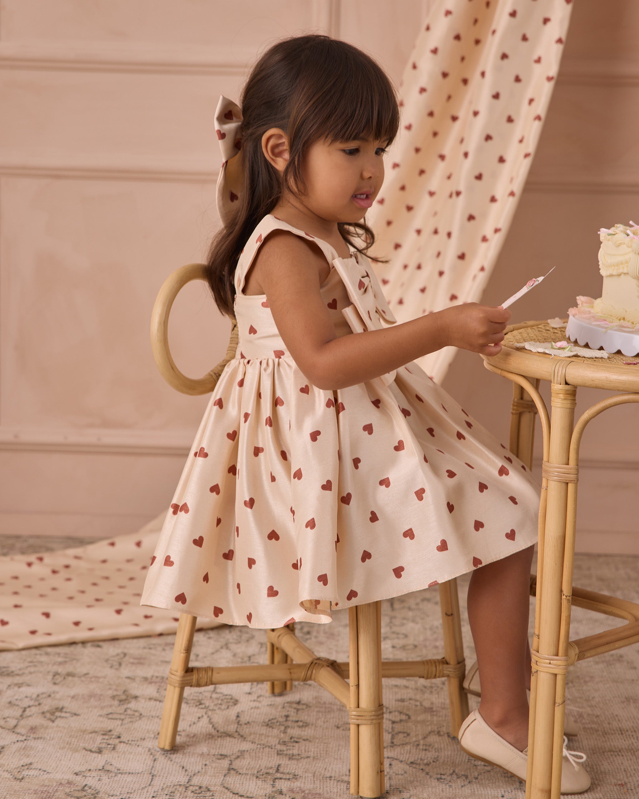 Cindy Dress - Red Hearts