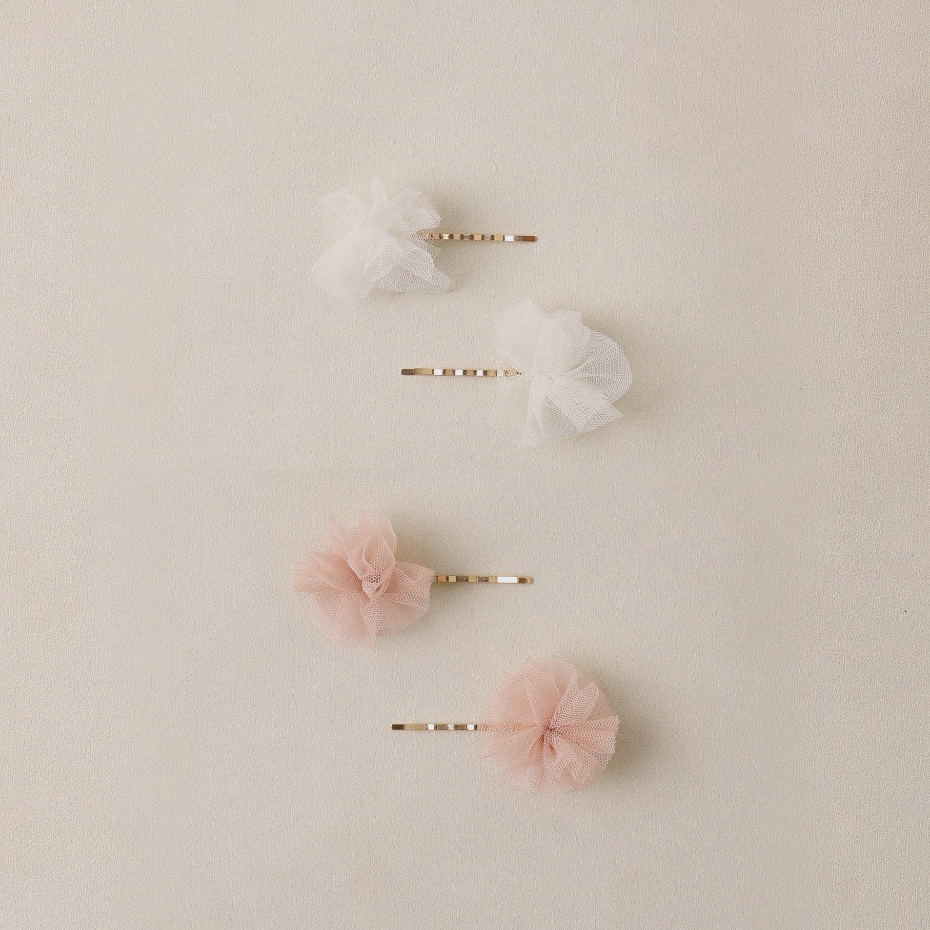 Pom Pom Pins - Pearl, Pink