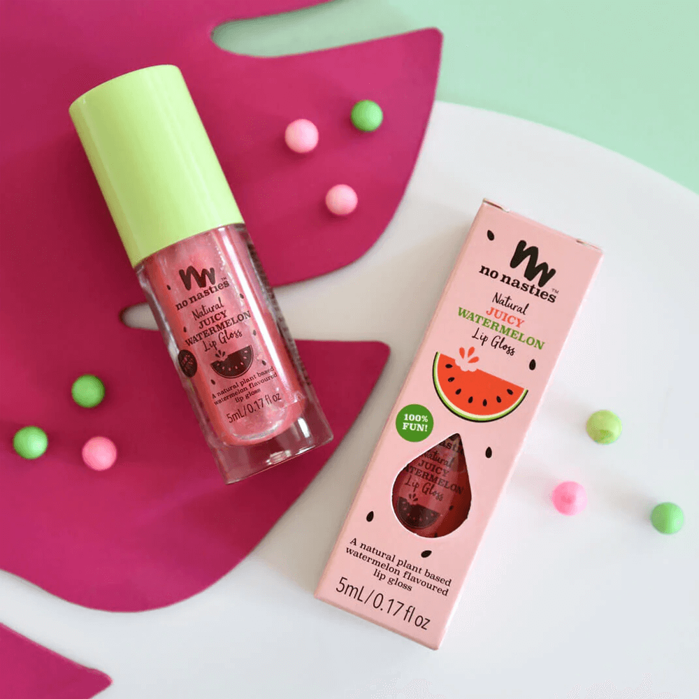 No Nasties Natural Lip Gloss Juicy Watermelon