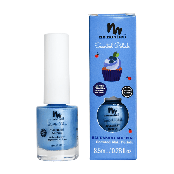 No Nasties Natural Scented Kids Nail Polish Blueberry Muffin