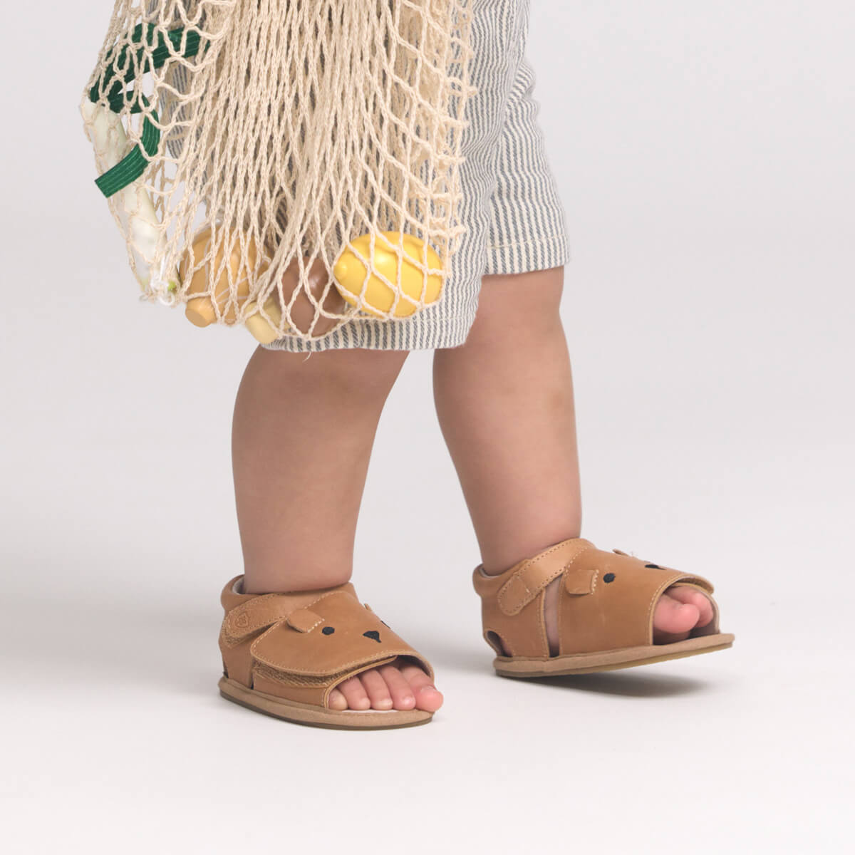 Pretty Brave Teddy Baby Sandal - Tan