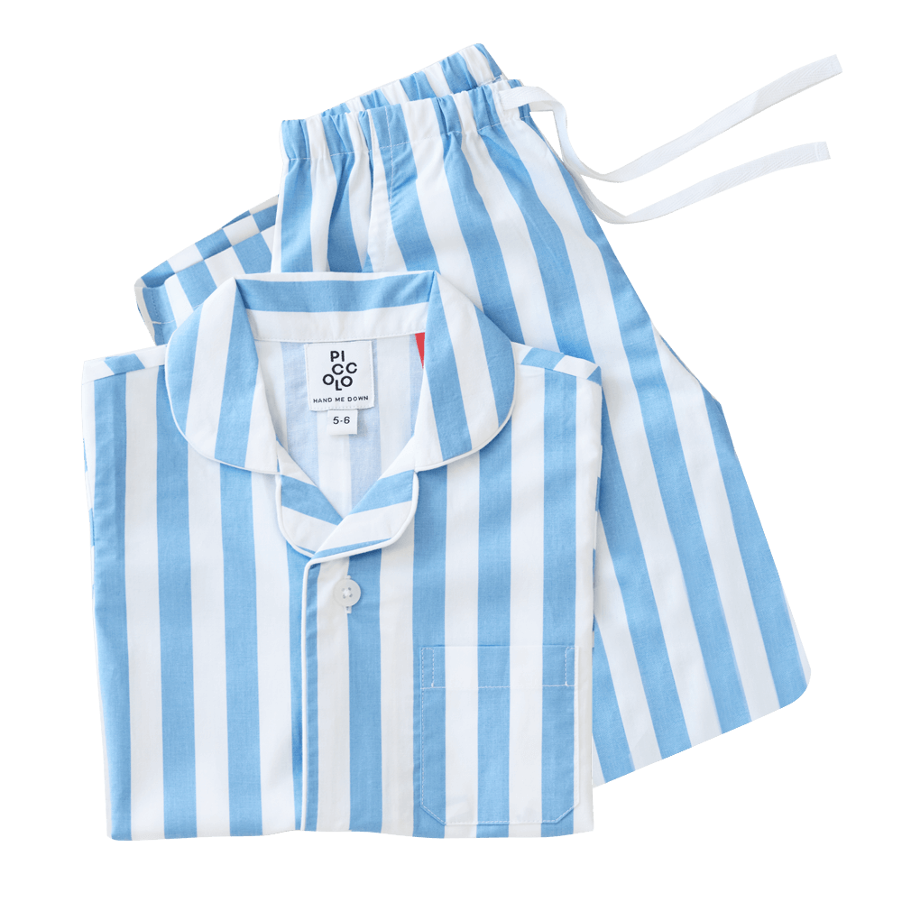Piccolo Pyjama Long Set - Sky Blue