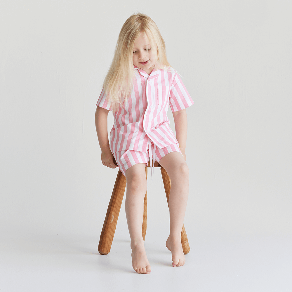Piccolo Pyjama Short Set - Ballet Pink
