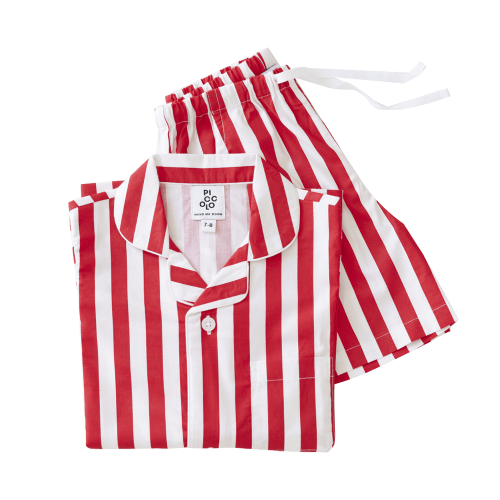 Piccolo Pyjama Short Set - Carnival Red