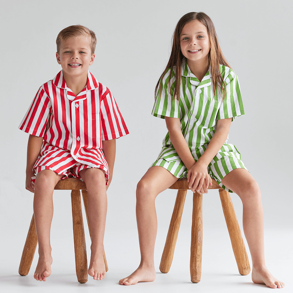 Piccolo Pyjama Short Set - Meadow Green