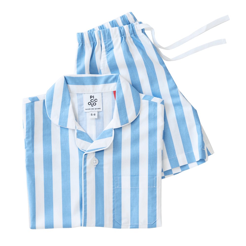 Piccolo Pyjama Short Set - Sky Blue