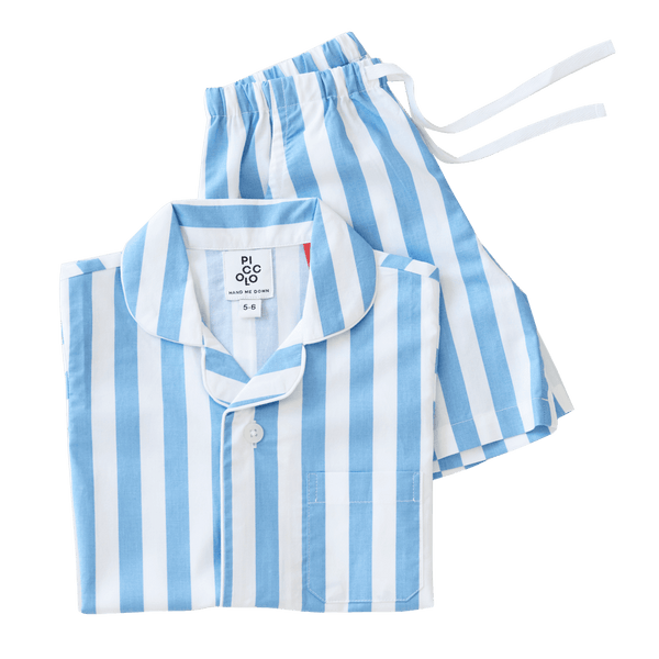 Piccolo Pyjama Short Set - Sky Blue