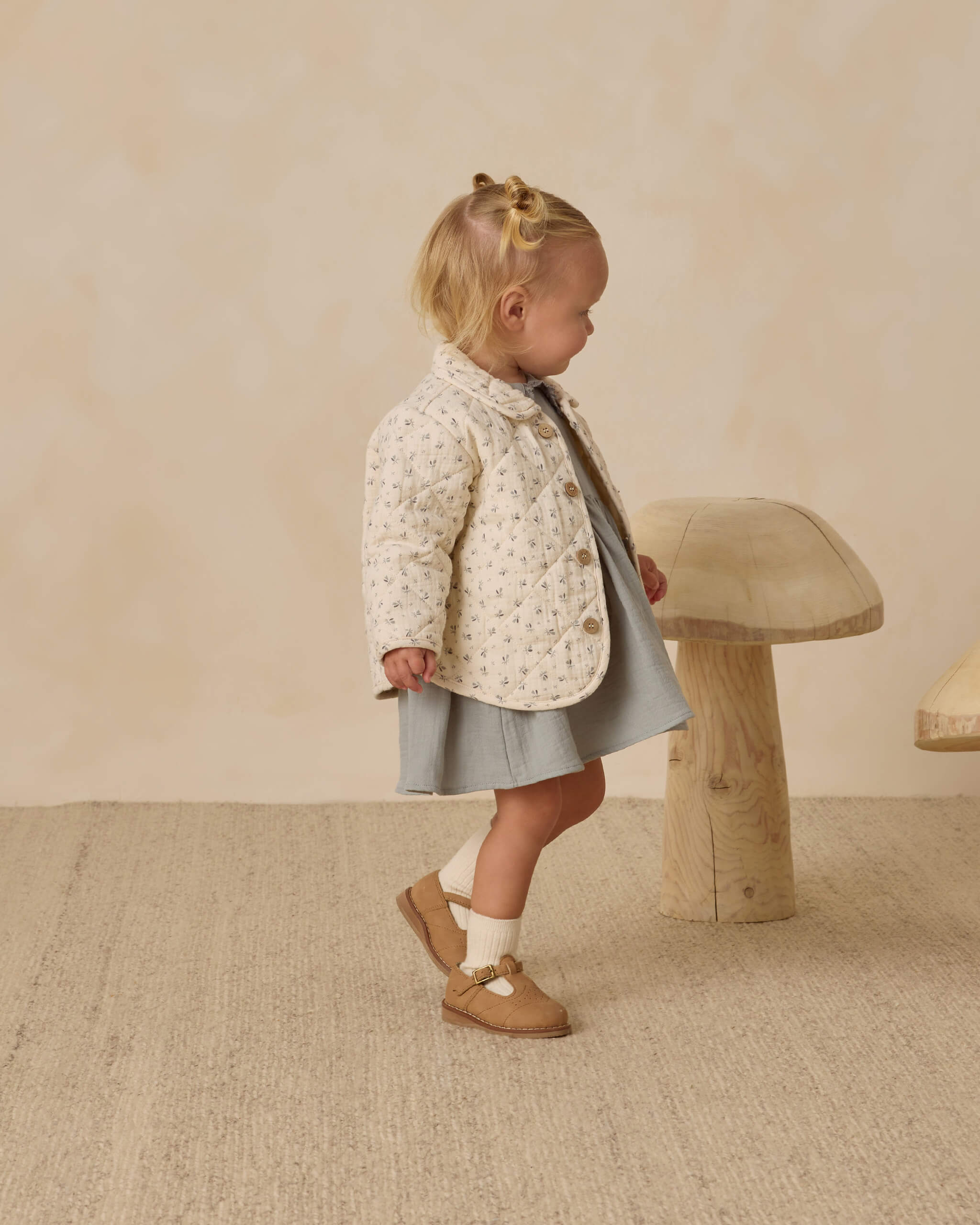 Quincy Mae Quilted Jacket - Bluebell