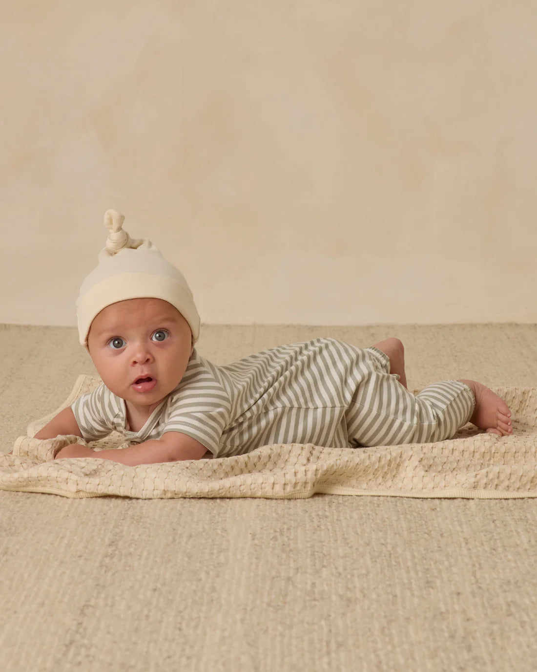 Quincy Mae Knotted Baby Hat - Natural