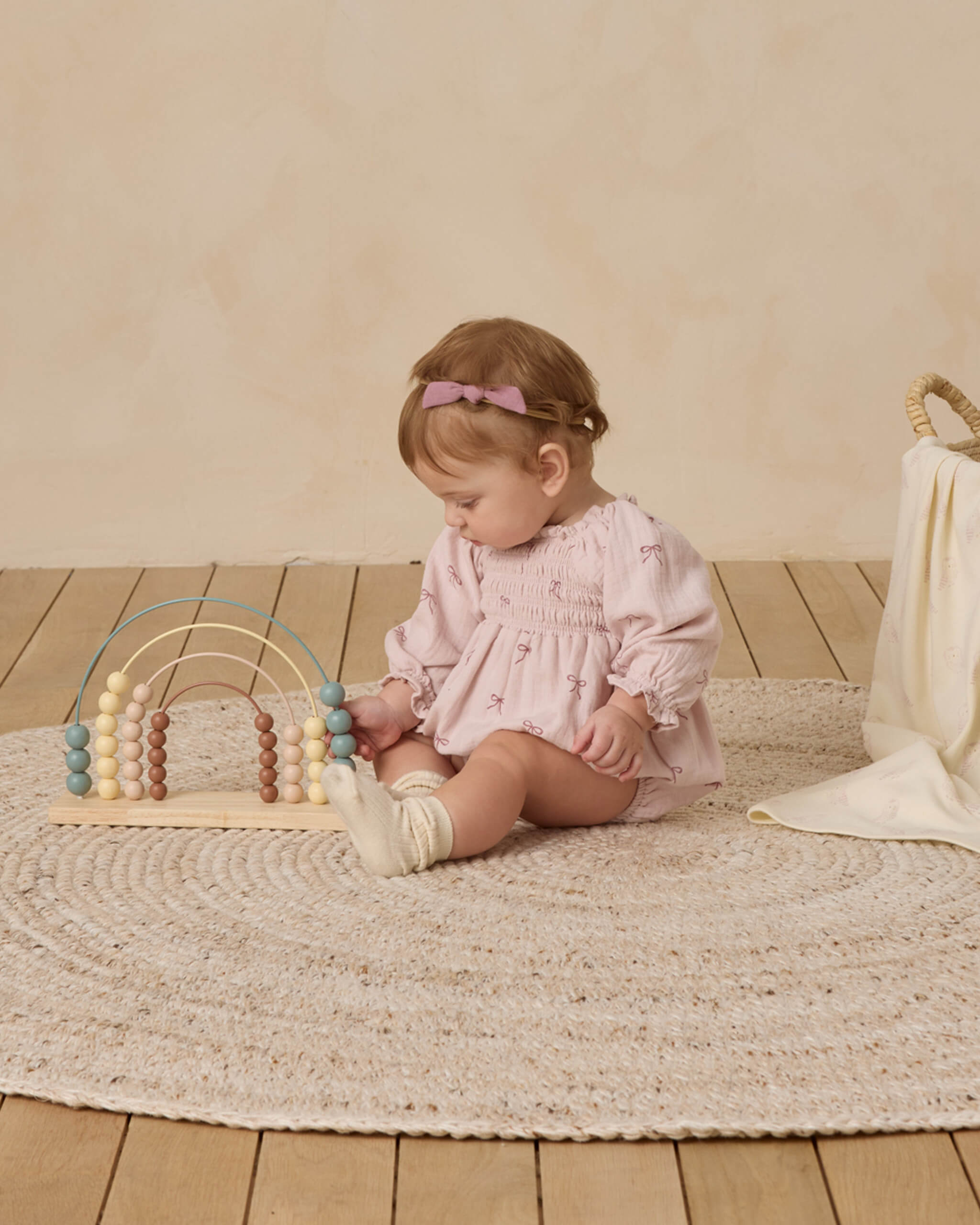 Quincy Mae Eden Romper - Bows