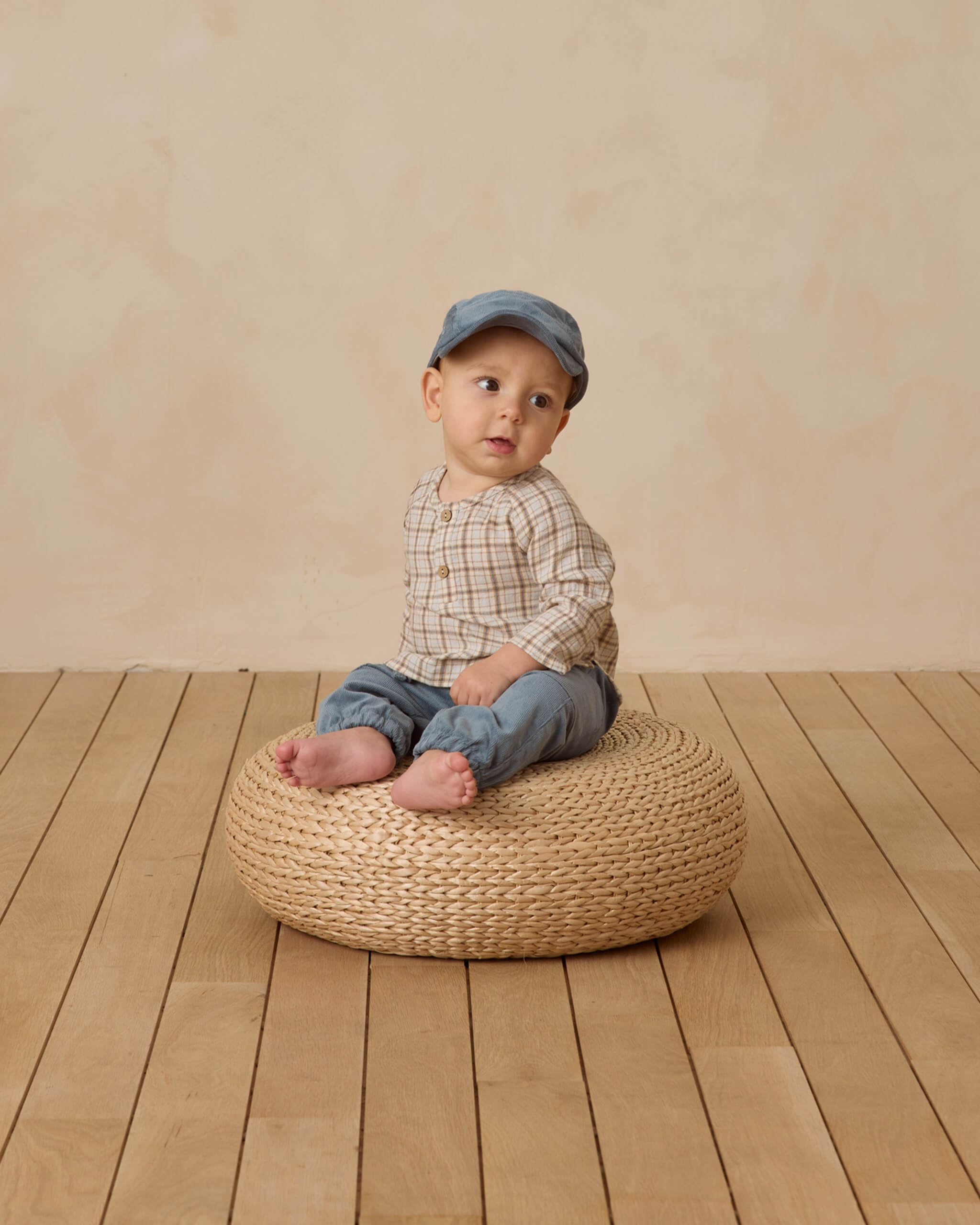 Quincy Mae Zion Shirt - Blue Plaid