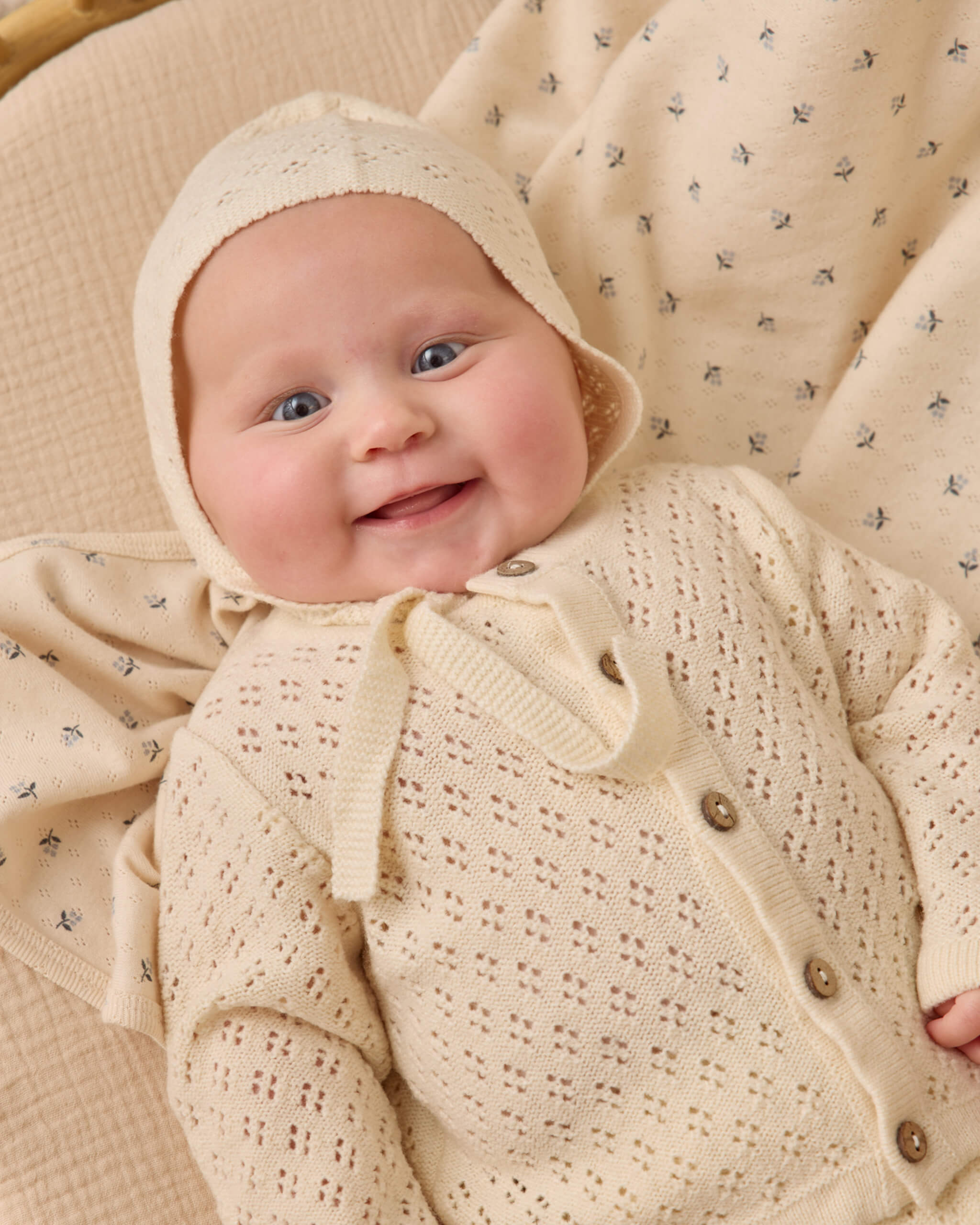 Quincy Mae Knit Cardigan - Natural