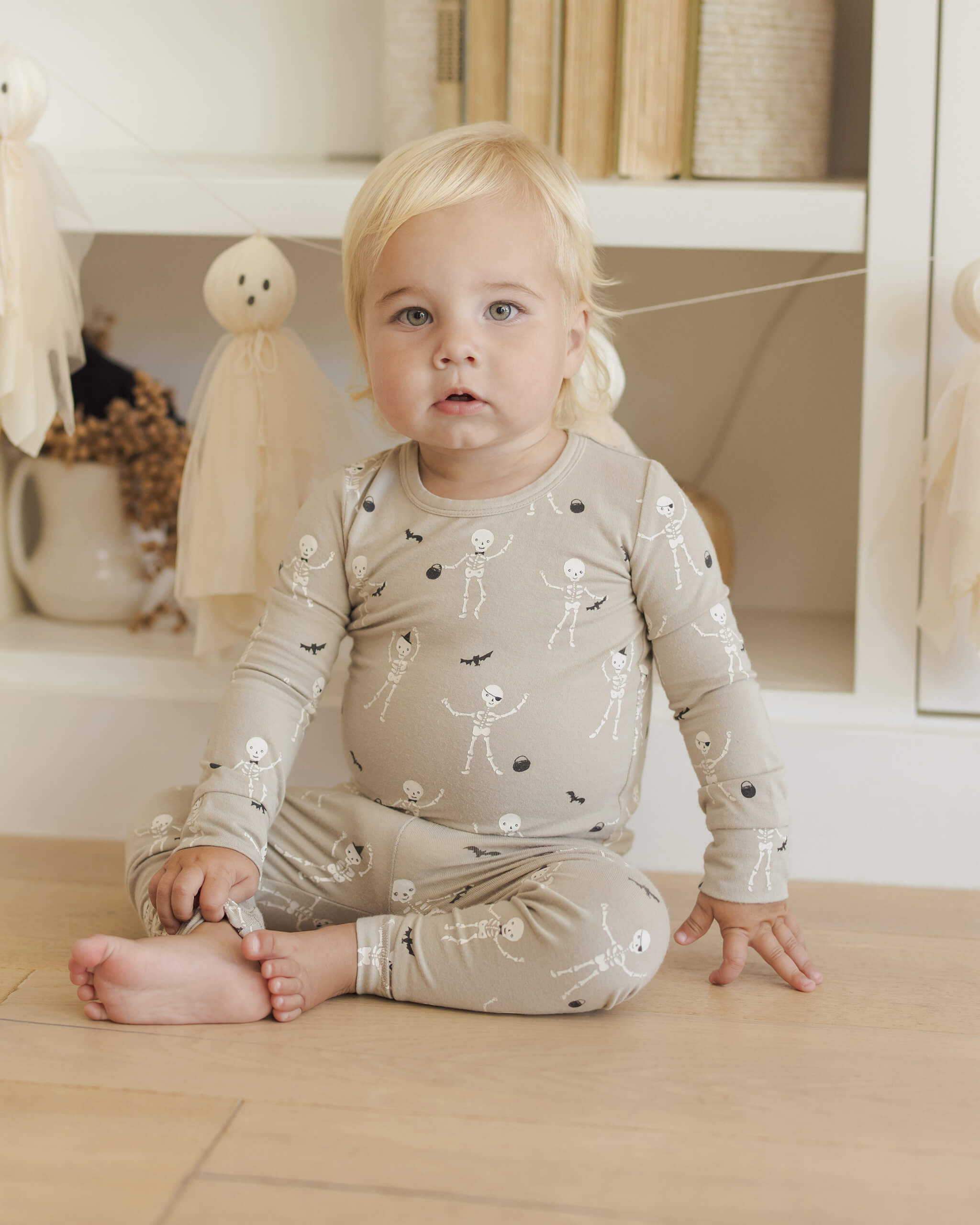 Quincy Mae Bamboo Pajama Set - Skeletons