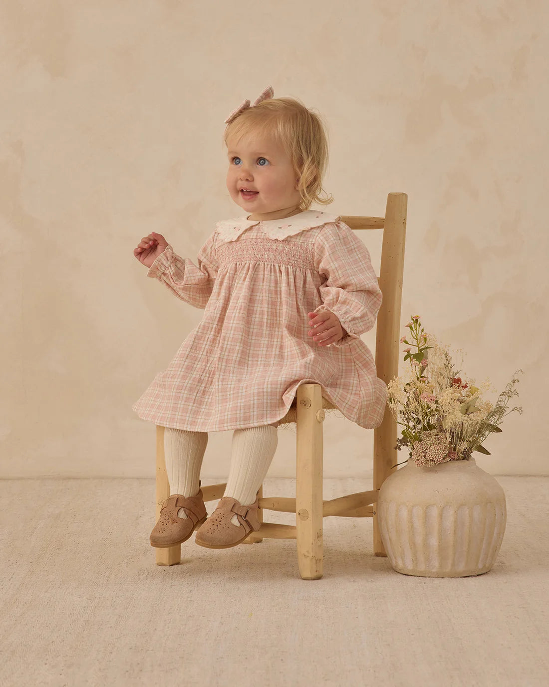Quincy Mae Callie Dress - Pink Plaid