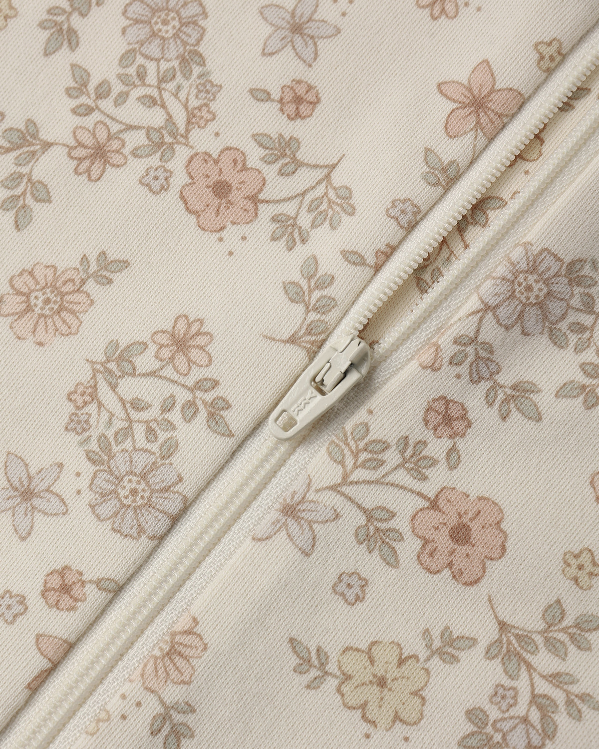 Zip Long Sleeve Sleeper Footie - Floral Vine
