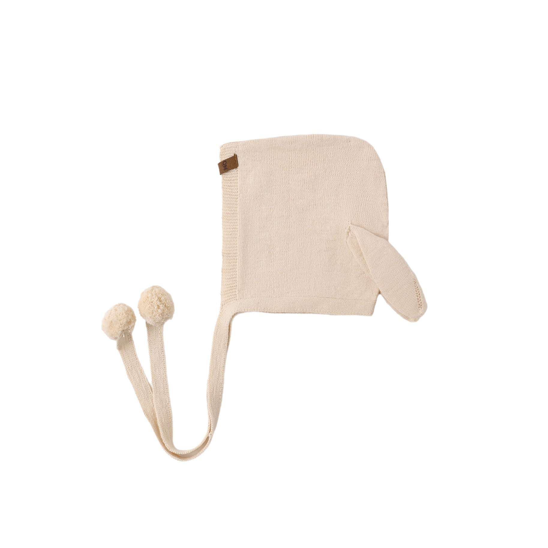 Quincy Mae Bunny Knit Bonnet - Ecru