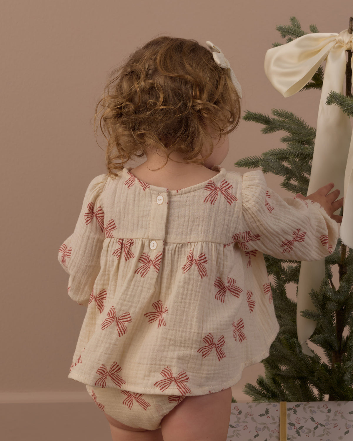 Sophia Top & Bloomer Set - Peppermint Bows