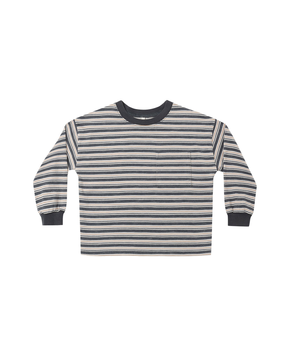 Relaxed Long Sleeve Tee - Blue Stripe