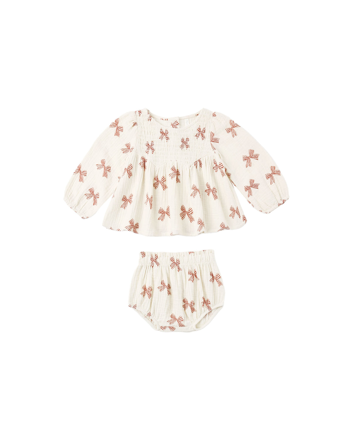 Sophia Top & Bloomer Set - Peppermint Bows