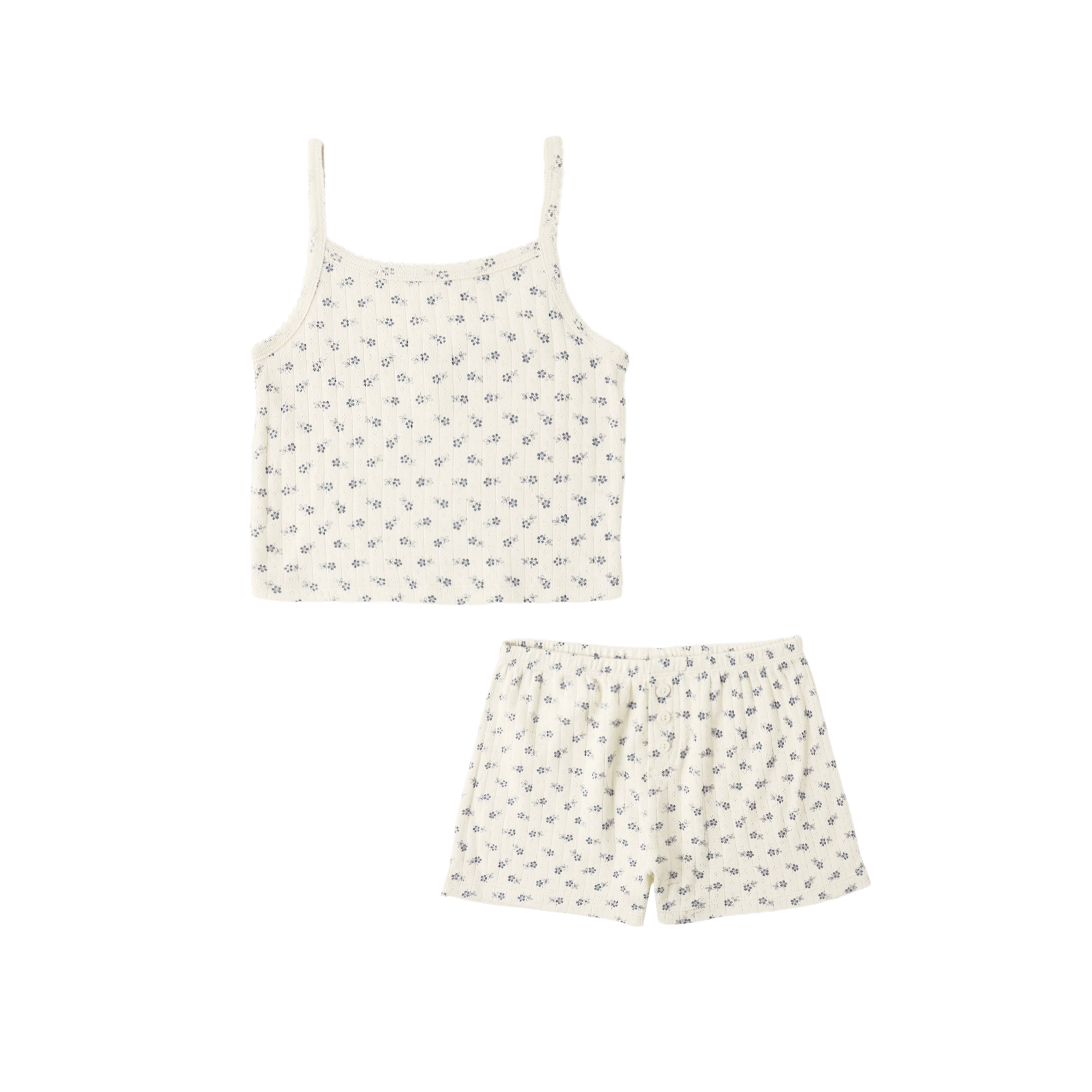 Rylee + Cru Pointelle Lounge Set - Natural