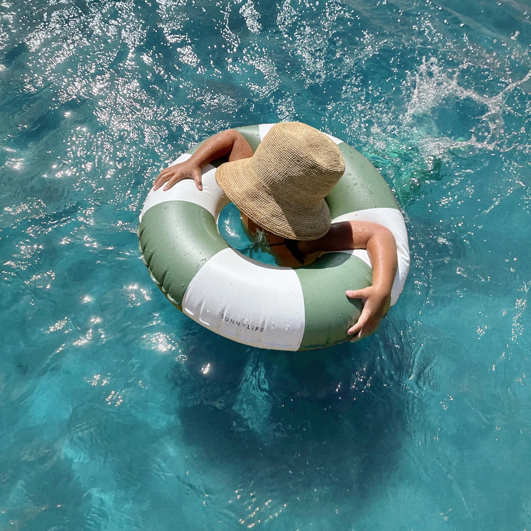 Sunnylife Mini Tube Pool Ring - Olive