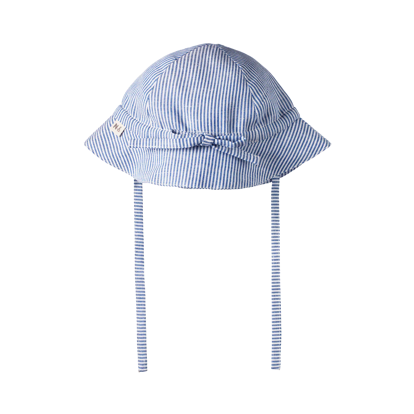Nature Baby Sunhat - Linen Blue Stripe
