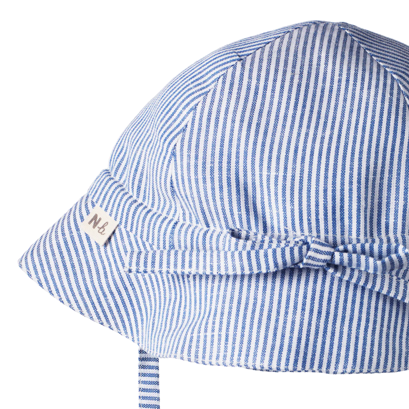 Nature Baby Sunhat - Linen Blue Stripe