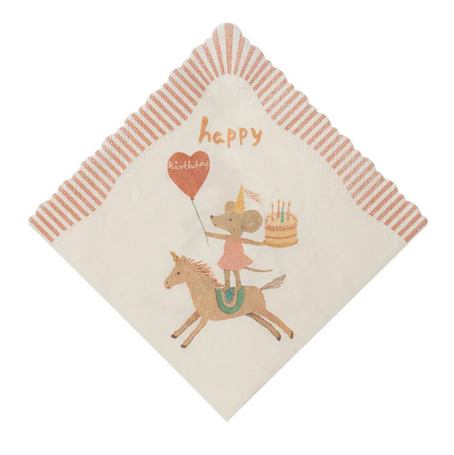 Maileg Napkins | Happy Birthday Unicorn