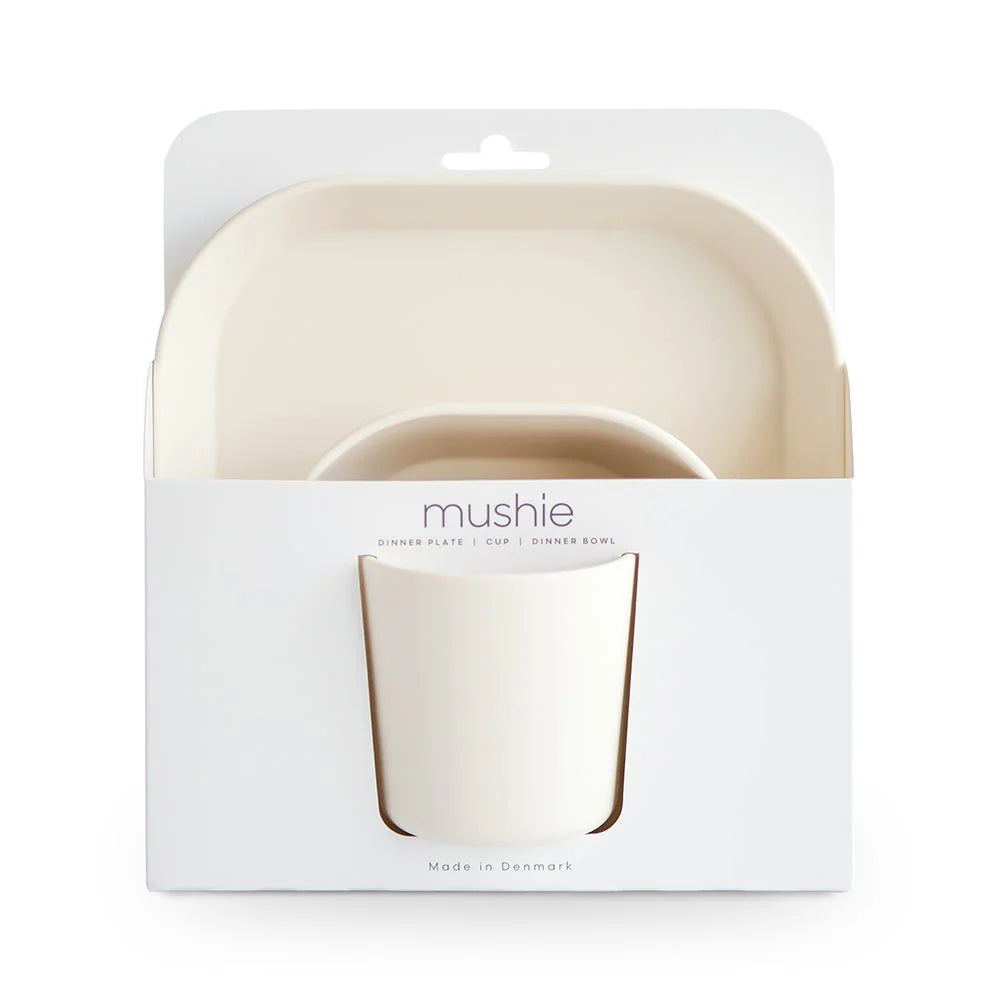 Mushie Dinnerware Set - Ivory