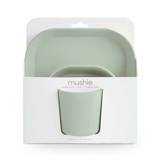 Mushie Dinnerware Set - Sage