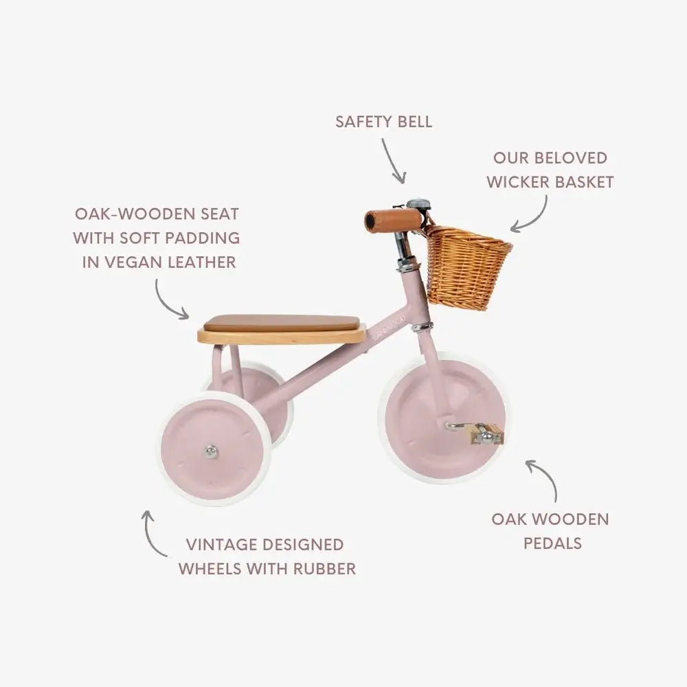 Banwood Trike - Dusty Pink