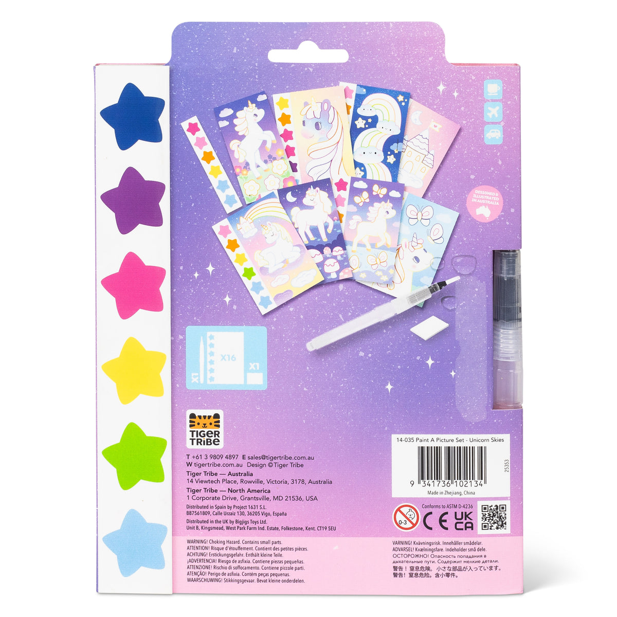 Tiger Tribe Paint a Picture Set - Unicorn Skies