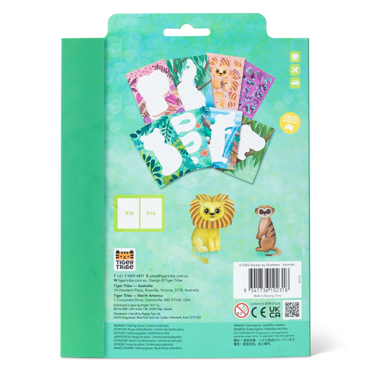 Tiger Tribe Sticker by Number - Animals