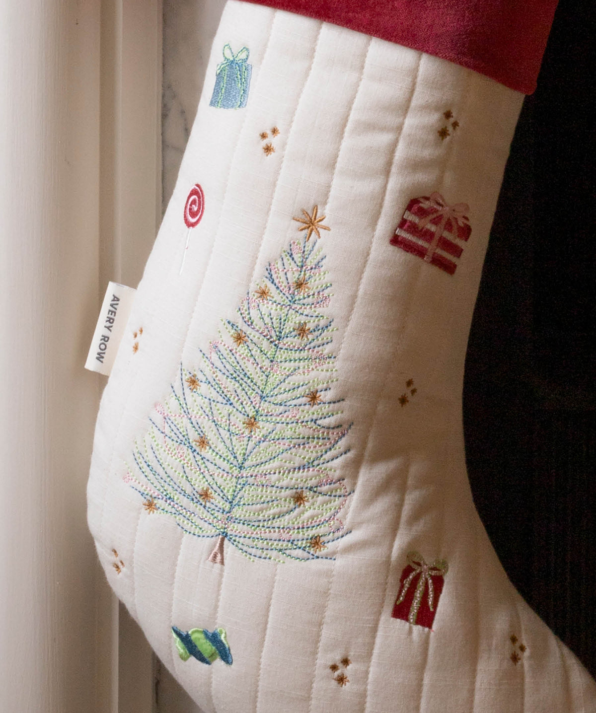 Avery Row Christmas Stocking - Christmas Tree