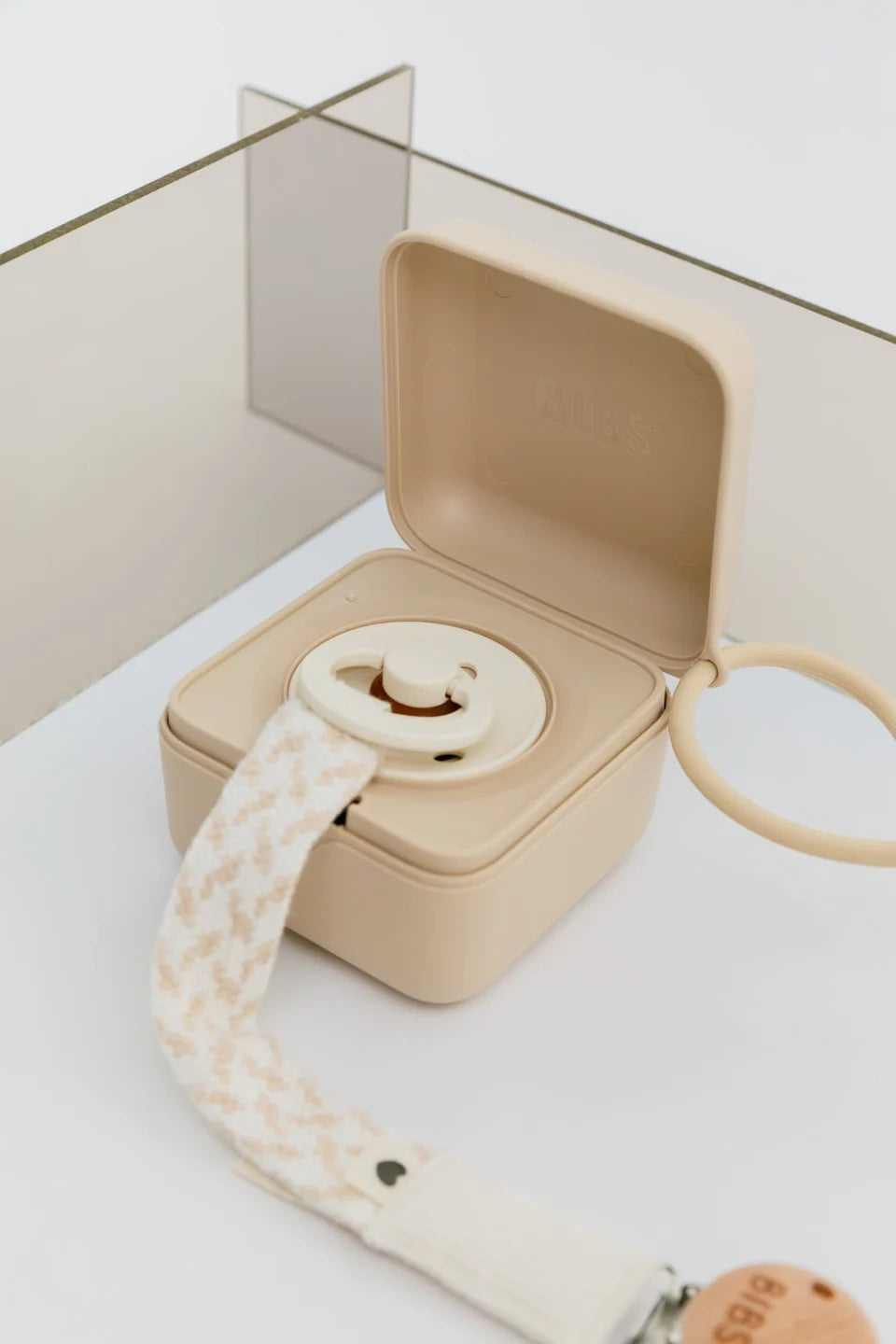 BIBS Pacifier clip - Ivory/Vanilla