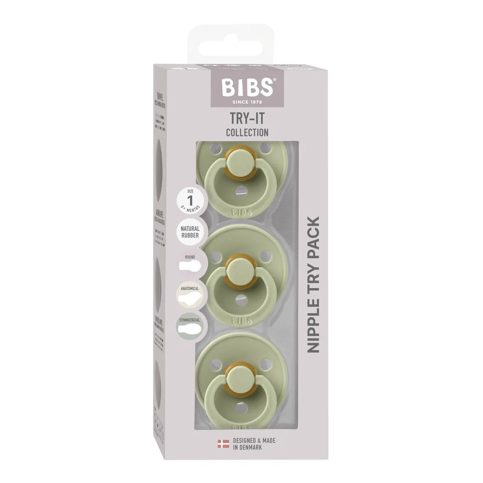 BIBS Try-it Starter Box 3 pack - Sage