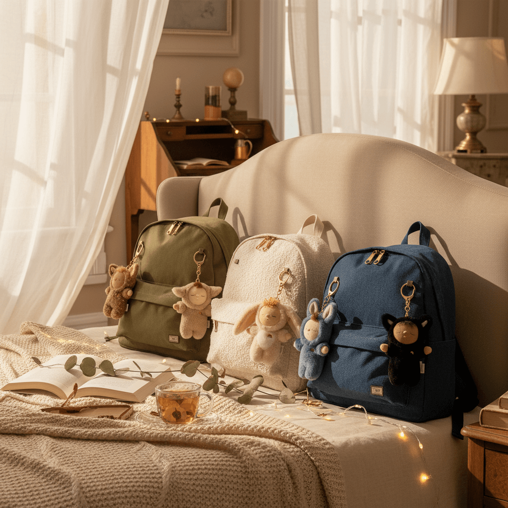 Cozy Bag Charm Lamby Pip