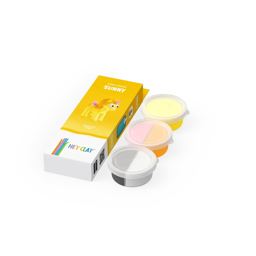 Hey Clay Single Pack - Rainbow Unicorn, Sunny