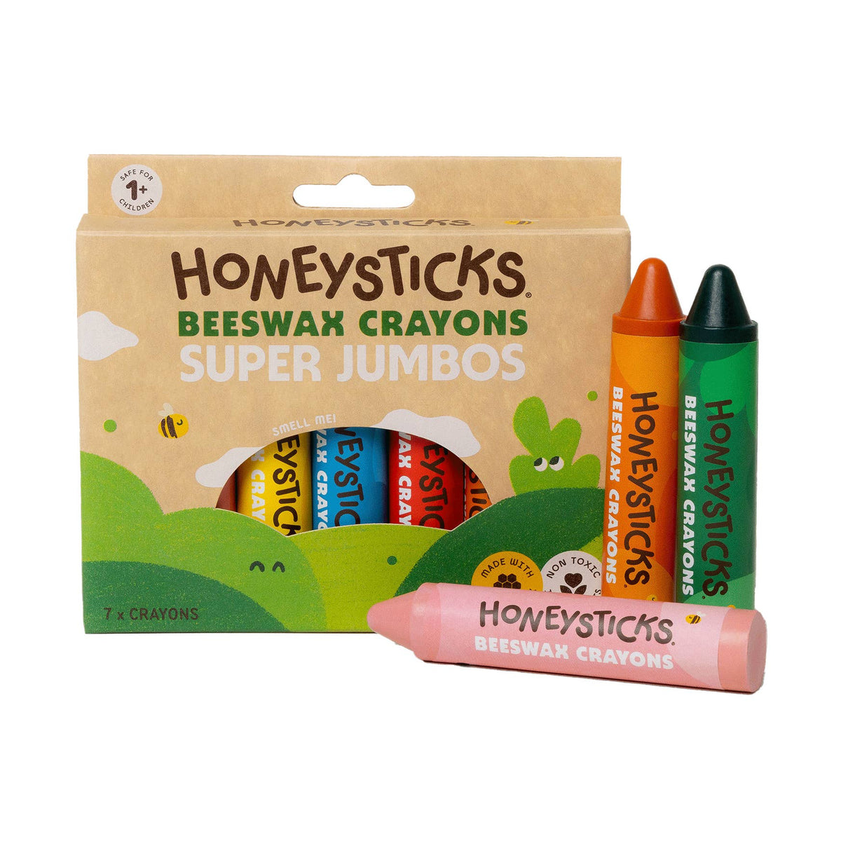 Honeysticks Beeswax Crayons Super Jumbos 7 pack