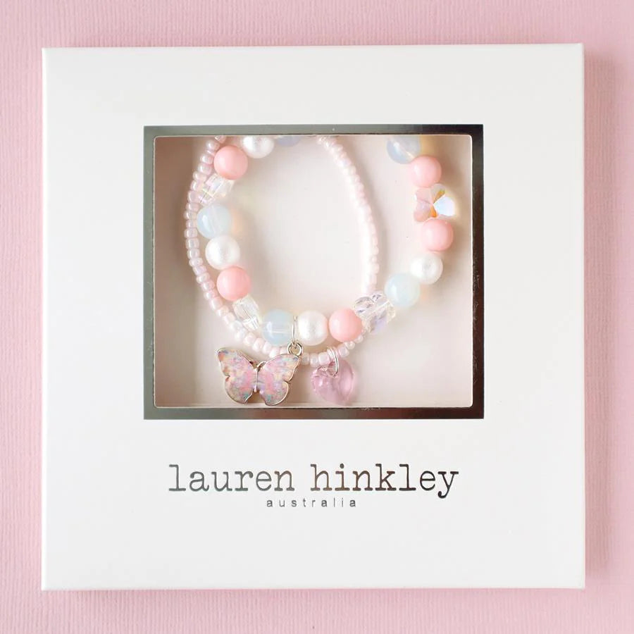 Lauren Hinkley Eternal Butterfly Elastic Bracelet Set (2PC)