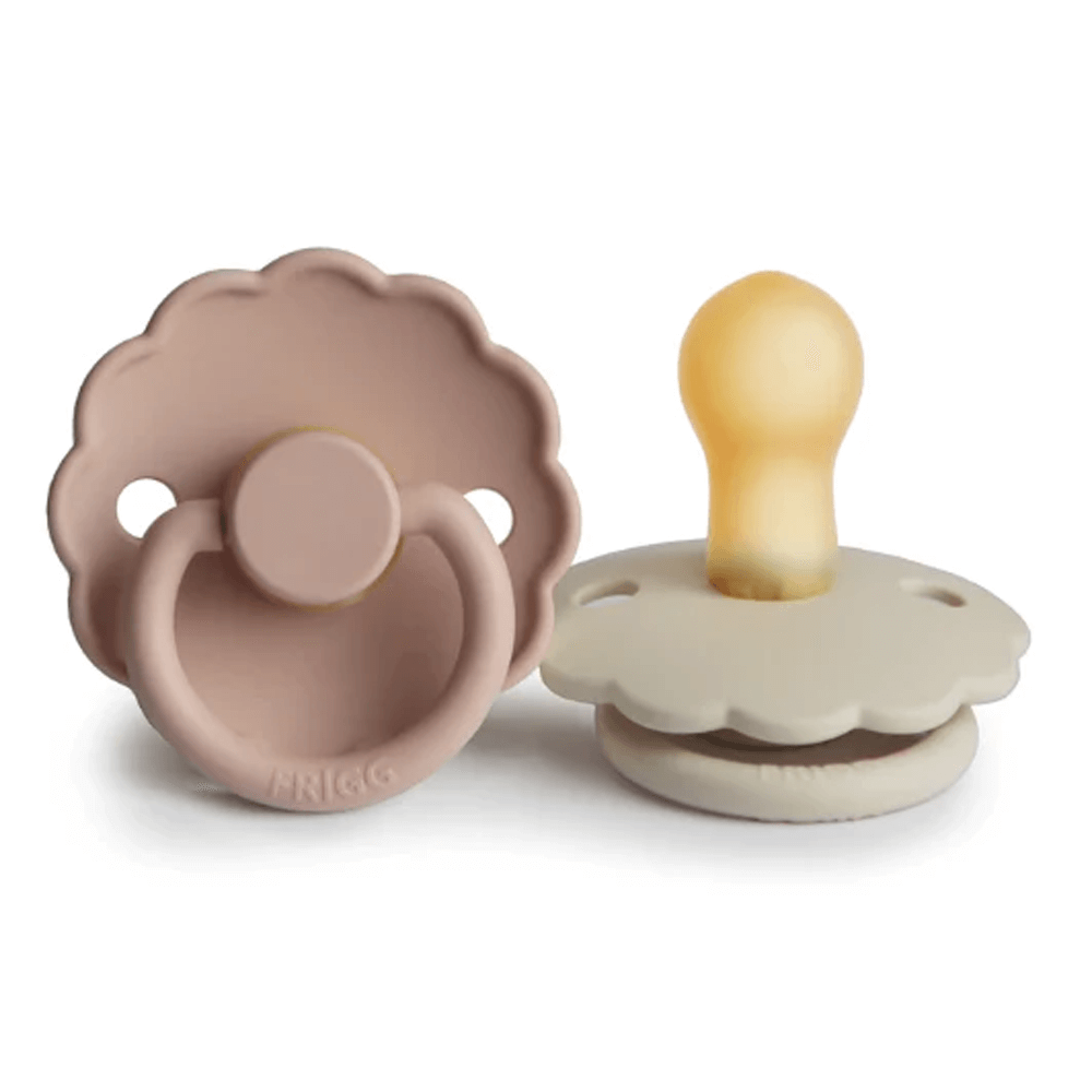 Frigg Pacifier Latex Daisy Cream/Blush Little Gatherer NZ Store